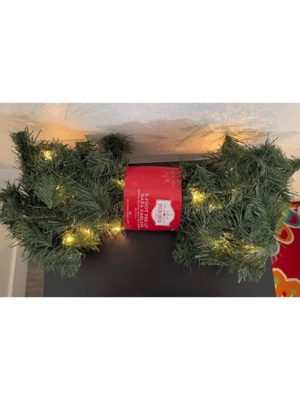 Holiday Time 9-Foot Pre-Lit Napa Garland
